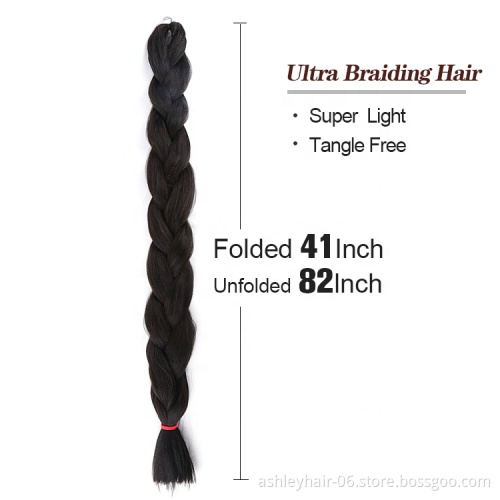kanekalon braiding hair for african hair synthetic hair jumbo braid ultra braid 82inch